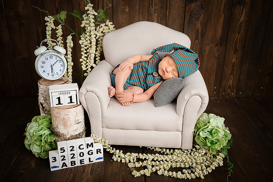 Neugeborenen Fotoshooting Studio-Marker Fotografie